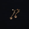 SALE E PEPE Sterling Silver/Gold Plated Kite Drop Earrings SSEP-SP02E08-JIN Gold (SP02E07 SP02E08)